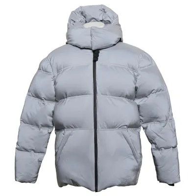 Donsjack (Grijs) van Alexander Wang x H&M Elastaan, Polyamide, Viscose, Dons, Veer