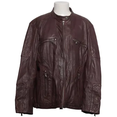 Veste en cuir (Marron) de Sheego Cuir