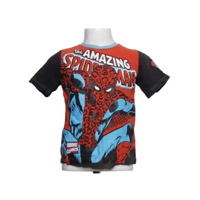 T-shirt (Röd, Blå, Svart) från Marvel Comics Bomull, Elastan