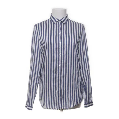 Skjorte (Hvid, Blå) fra Hugo Hugo Boss Silke, Viscose