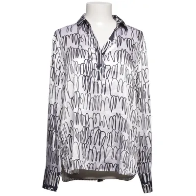 Blouse (Wit, Zwart) van Herzen´s Angelegenheit Elastaan, Zijde