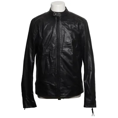 Leren jack (Racer Leather Jacket) van Studio Total Leer, Polyester