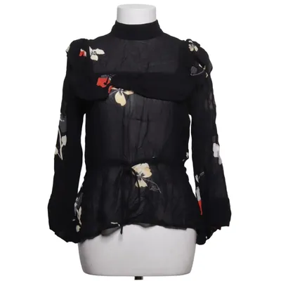 Bluse (Sort, Flerfarvet) fra Ganni Viscose