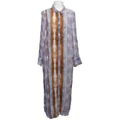 Skjortklänning (Brun, Blå, Vit, Flerfärgad) från Dranella Viskos