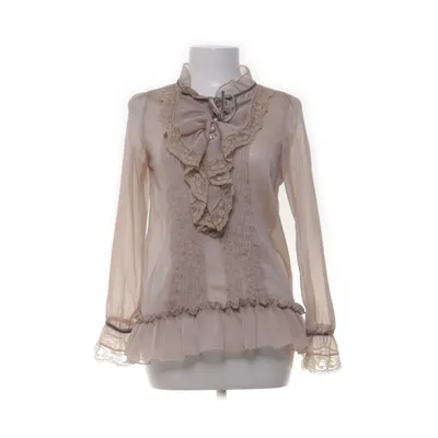 Blouse (Beige) van Saint Tropez Zijde