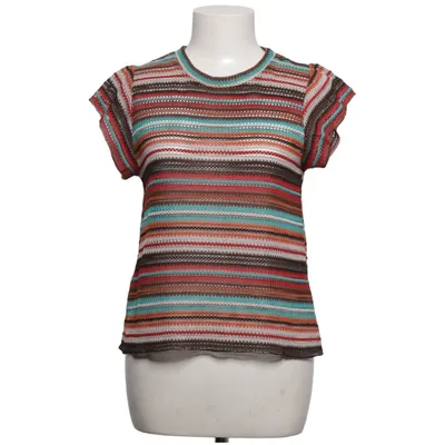 Top (Brun, Flerfarvet) fra Zara Knit Elastan, Polyester