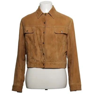 Leren jack (Bruin) van Buxton Acetaat, Viscose, Suède