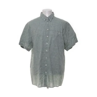 Kortärmad skjorta (Grön) från Dressmann Bomull, Linne