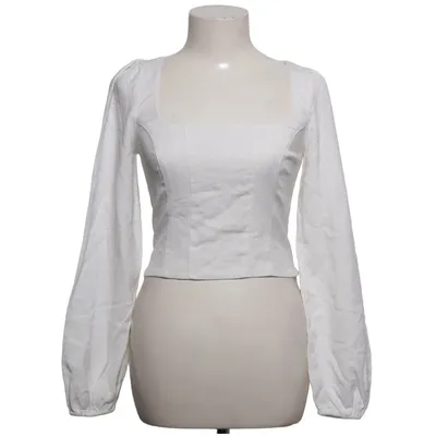 Crop top (Hvid) fra & Other Stories Elastan, Linned, Polyester, Viscose