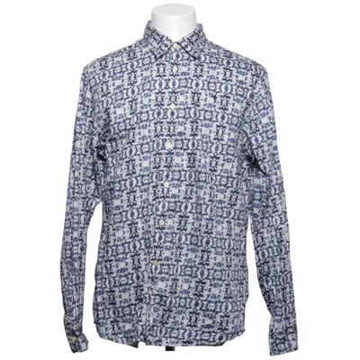 Chemise (Bleu, Blanc) de Morris Coton