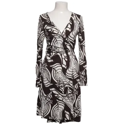 Robe portefeuille (Blanc, Marron) de Nanso Élasthane, Lyocell, Modal