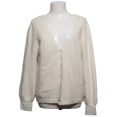 Cardigan (White) from La Maille Sézane Elastane, Mohair, Polyamide, Polyester, Wool