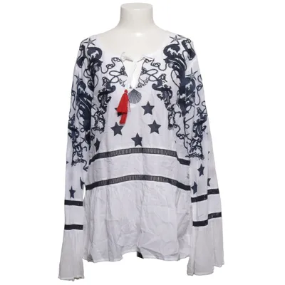 Blouse (White, Blue) from Sportalm Cotton, Viscose