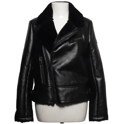 Shearlingjacka (Svart) från Fritzi aus Preußen Polyester, Polyuretan