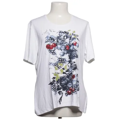 T-shirt (Vit, Flerfärgad) från Frank Walder Elastan, Viskos