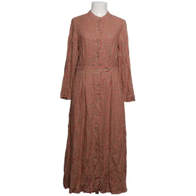 Blousejurk (Rood, Bruin) van Mango Linnen, Viscose