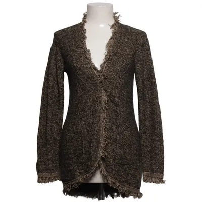 Cardigan (Noir, Beige) de Alba Moda Acrylique, Coton, Polyamide, Viscose