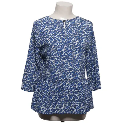 Blouse (Blauw, Wit) van Ichi Elastaan, Polyester