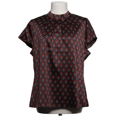Kortärmad skjorta (Brun, Blå, Vit) från Manguun Elastan, Polyester