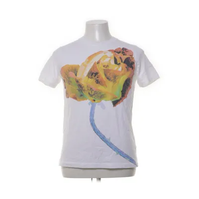 T-shirt (Hvid, Orange) fra Acne Studios Bomuld