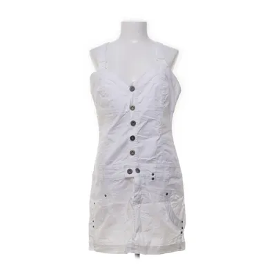 Denim dress (White) from Halens Cotton, Elastane