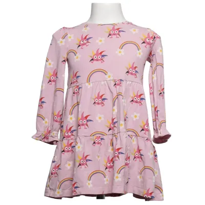 Klänning (Rosa, Flerfärgad) från Babblarna x KappAhl Bomull, Elastan