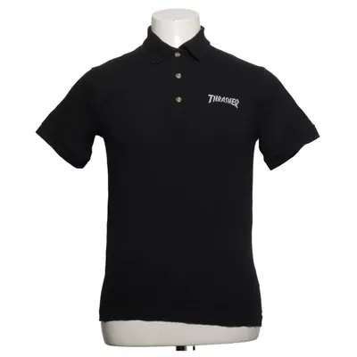Polo (Noir) de Thrasher Coton