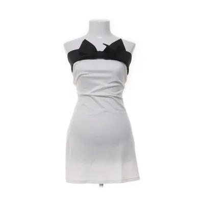Dress (White, Black) Elastane, Polyester