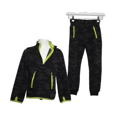 Träningsset (Svart, Grå) från Ergeenomixx Elastan, Polyester