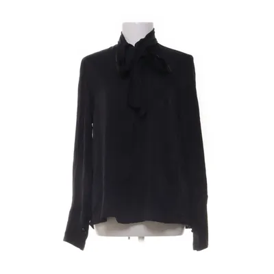 Pussy bow blouse (Black) from Ahlvar Gallery Elastane, Silk