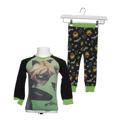 Pyjama (Noir, Vert) de Miraculous Coton, Élasthane