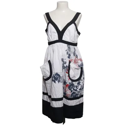 Jurk (Wit, Blauw, Rood) van Miss Milla Katoen