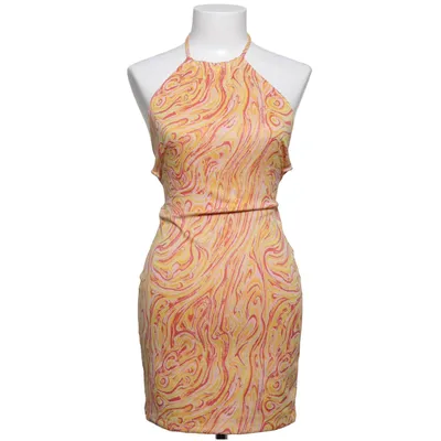 Robe dos-nu (Jaune, Orange, Rose) de Bershka Élasthane, Polyester, Viscose