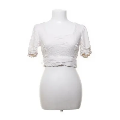 Crop top (Wit) van Melting Stockholm Linnen, Viscose