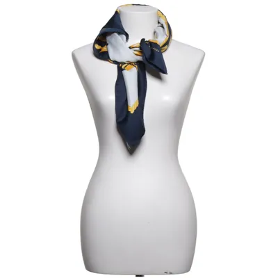 Sjaal (Blauw, Wit, Geel) van The Royal Palaces Polyester