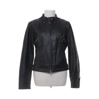 Läderjacka (Svart) från Ferrache Polyester, Skinn