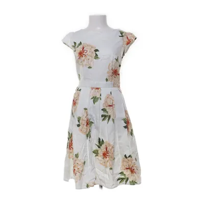 Klänning (Vit, Flerfärgad) från Dorothy Perkins Bomull, Elastan