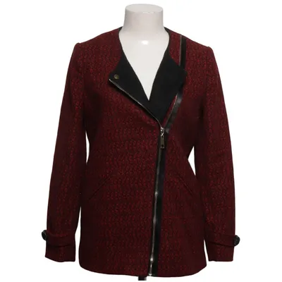 Coat (Red, Black) from Yumi Acrylic, Cotton, Polyamide, Polyester, Viscose, Wool