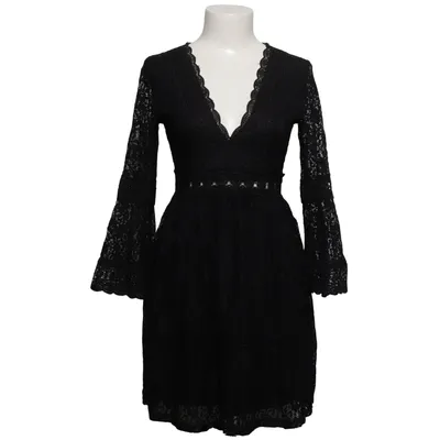 Jurk (Zwart) van Vintage Dressing Elastaan, Polyester