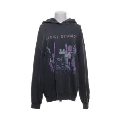 Hoodie (Gray, Multicolored) from Nicki Studios x Gina Tricot Cotton