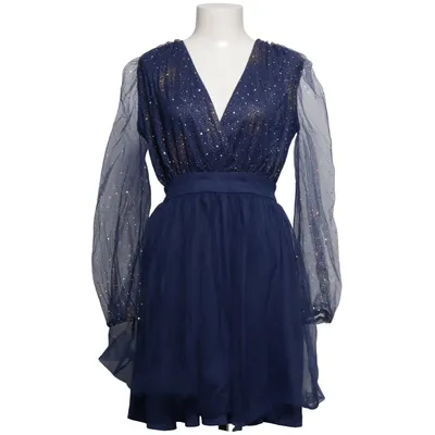 Cocktailkjole (Blå) fra Miss Ord Bomuld, Polyester
