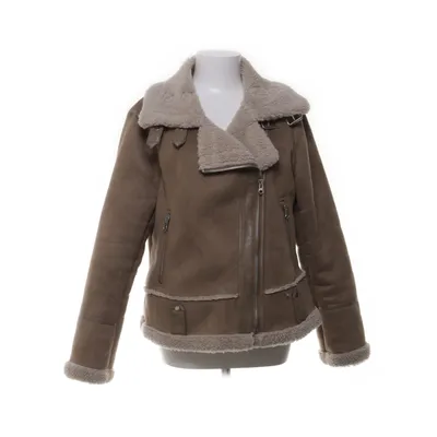 Veste en peau de mouton retournée (Marron) de Zara Viscose