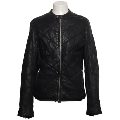 Veste en cuir (Noir) de Goosecraft Cuir, Polyester