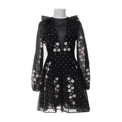 Jurk (Zwart, Meerkleurig) van Giambattista Valli x H&M Katoen, Polyamide, Polyester