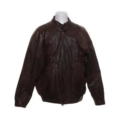 Läderjacka (Brun, Flerfärgad)