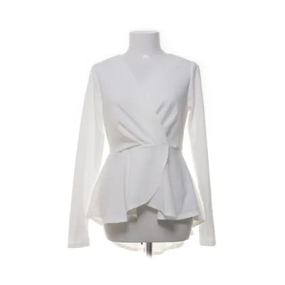 Wrap blouse (White) from Active Usa Elastane, Polyester