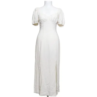 Maxi jurk (Wit, Beige) van Amisu Linnen
