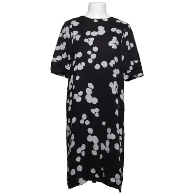 Jurk (Zwart, Wit, Meerkleurig) van Carin Wester Viscose, Wol