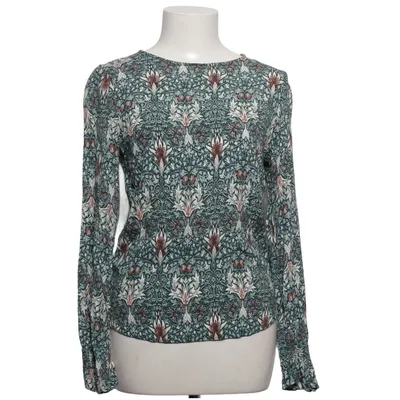 Bluse (Grøn, Brun, Hvid) fra Morris & Co x H&M Viscose