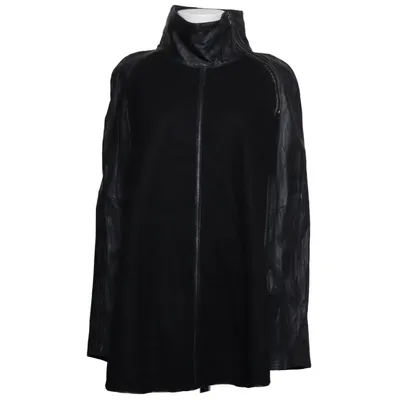 Cape (Black, Gray) from Provider Leather, Nylon, Wool